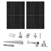 Nature's Generator 410 Watt Monocrystalline Solar Panel (2 Pack) With Solar Panel Mount Rack - Green Vista Living